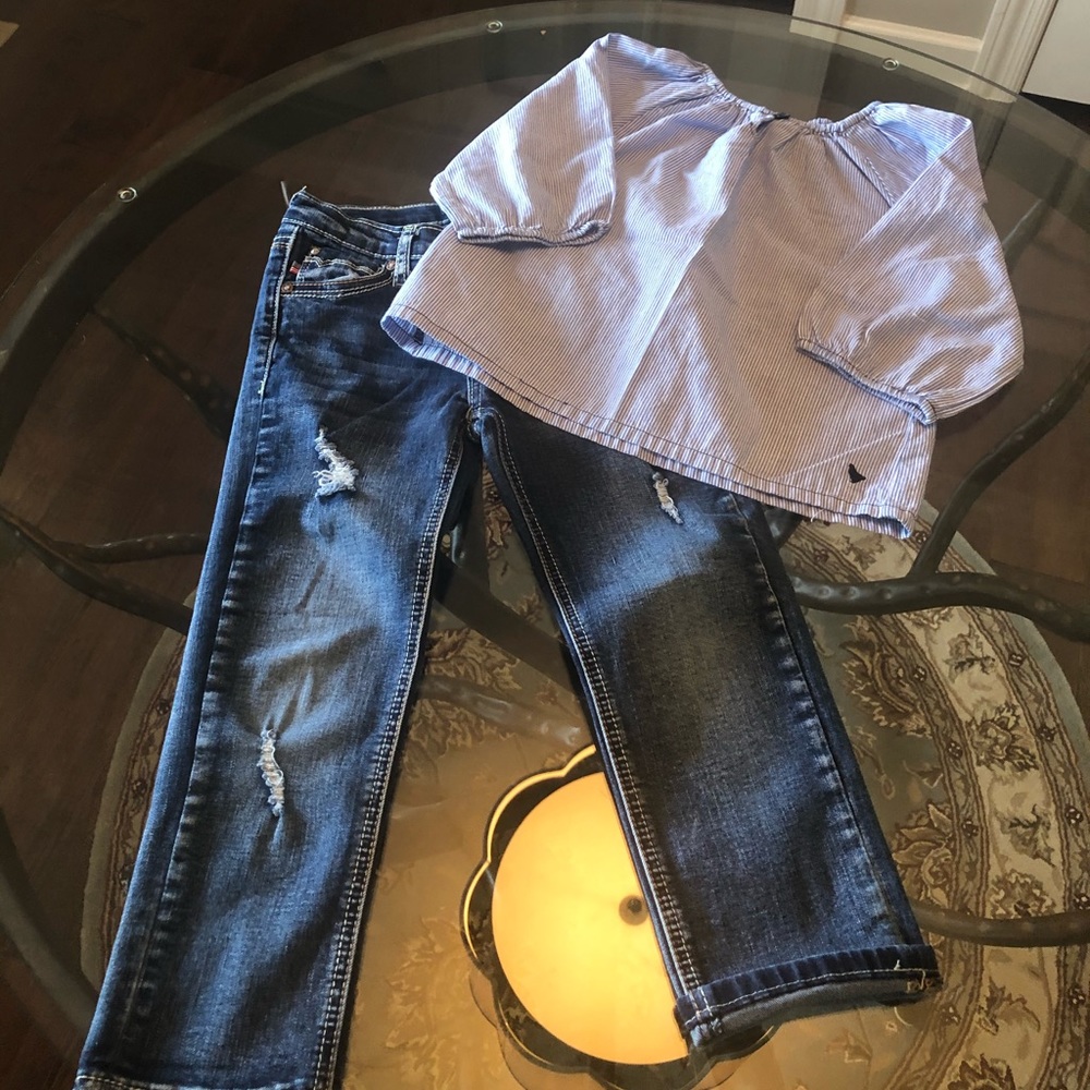 Top and Capri Jeans